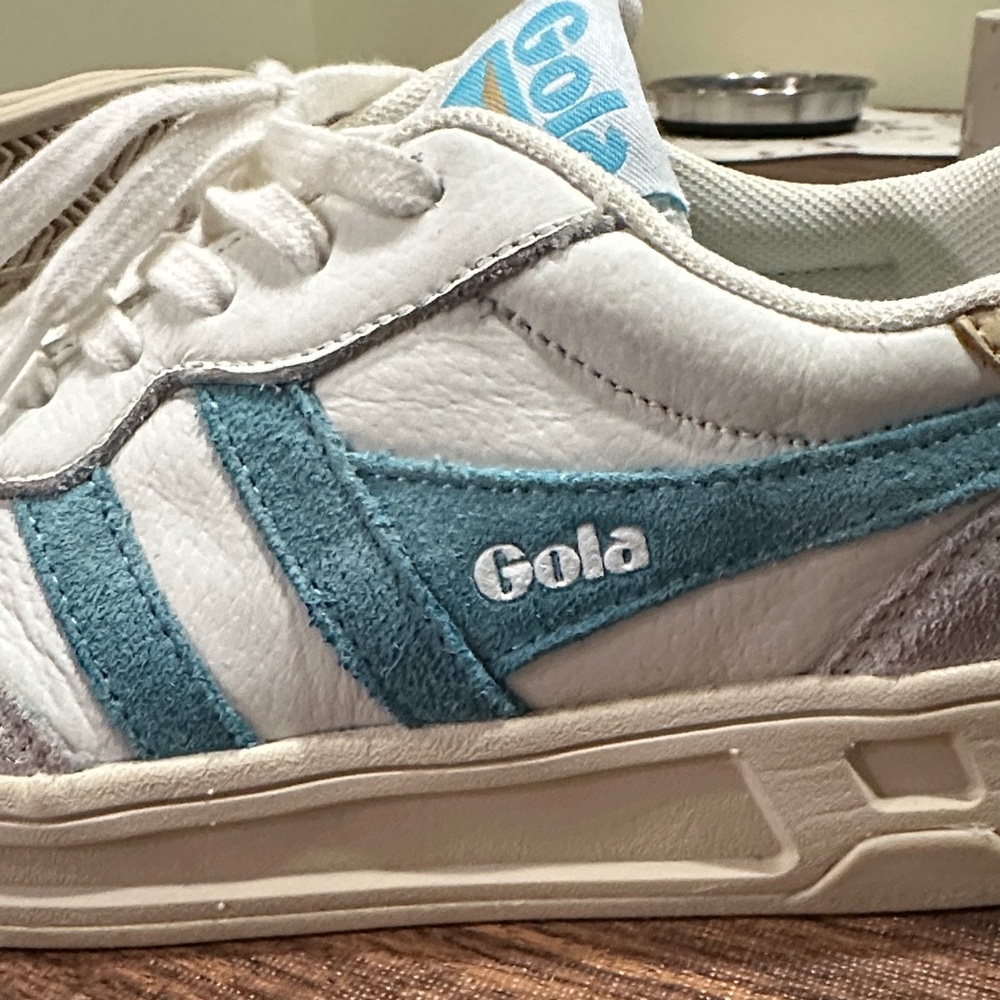 Gola Women's Topspin Sneakers Blue and White - Size 6 - Picture 10 of 10